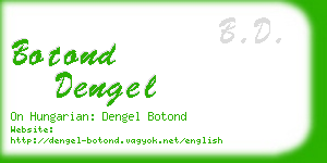 botond dengel business card